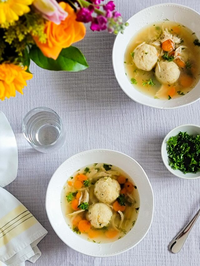 Instant Pot Matzo Ball Soup with Chicken