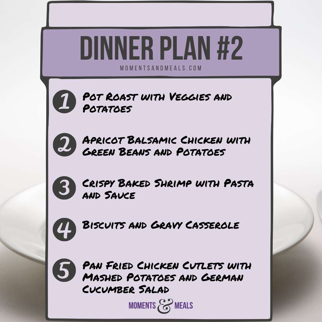 Weekly Dinner Plan #2