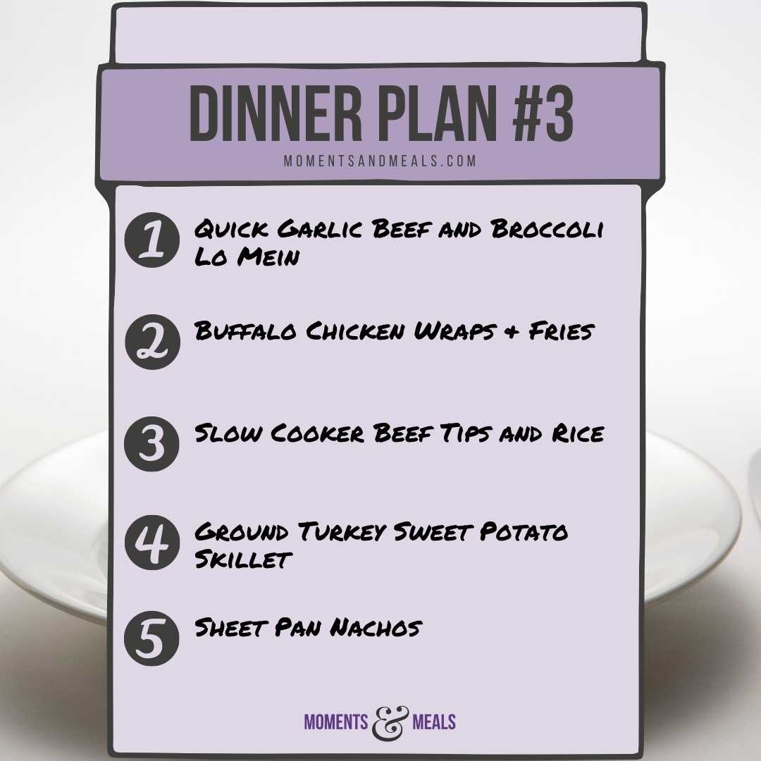 Weekly Dinner Plan #3