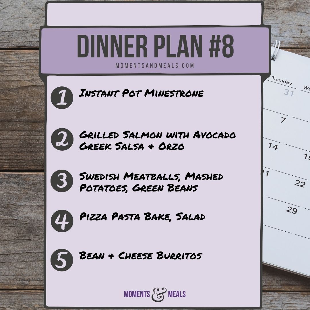 Weekly Dinner Plan #8