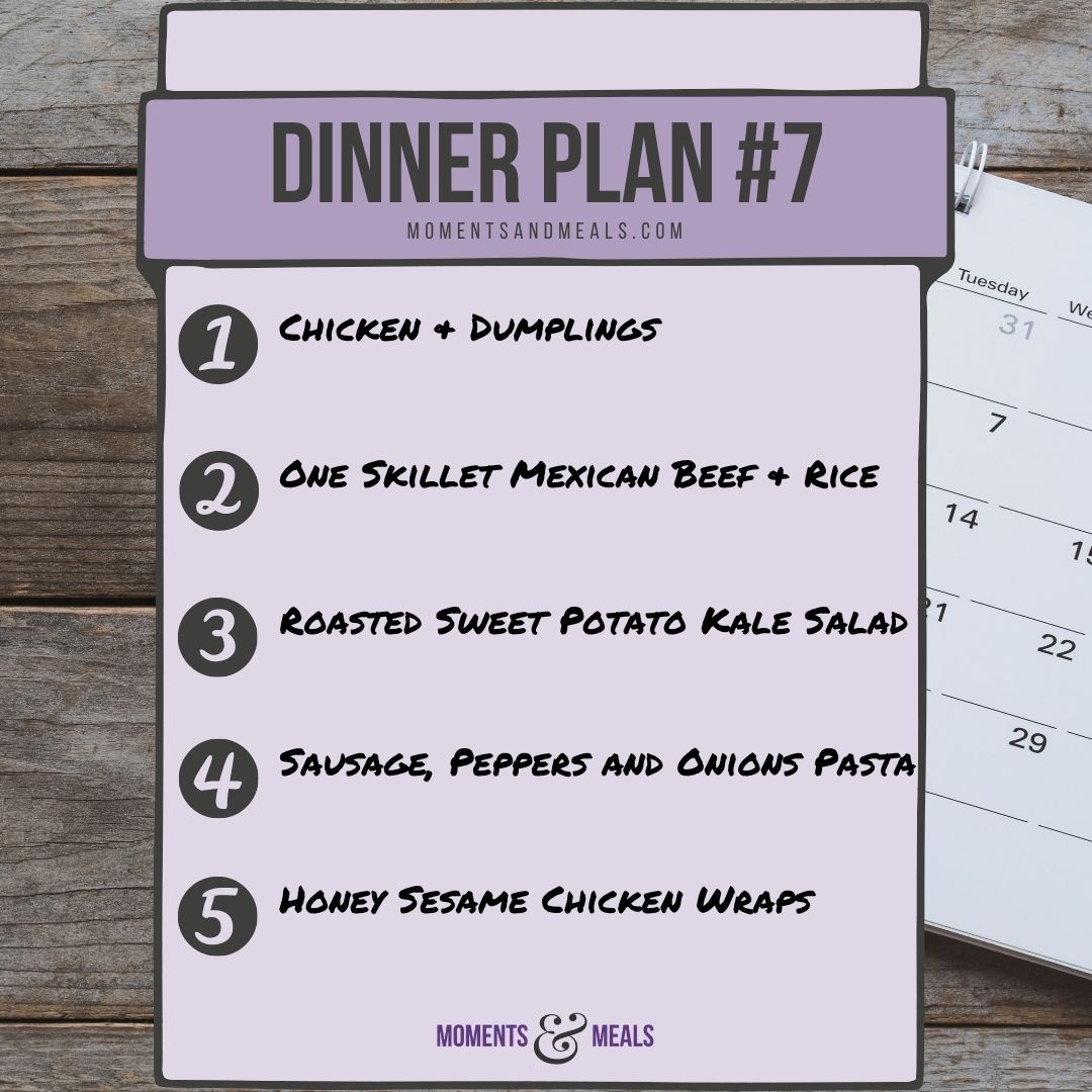 Weekly Dinner Plan #7