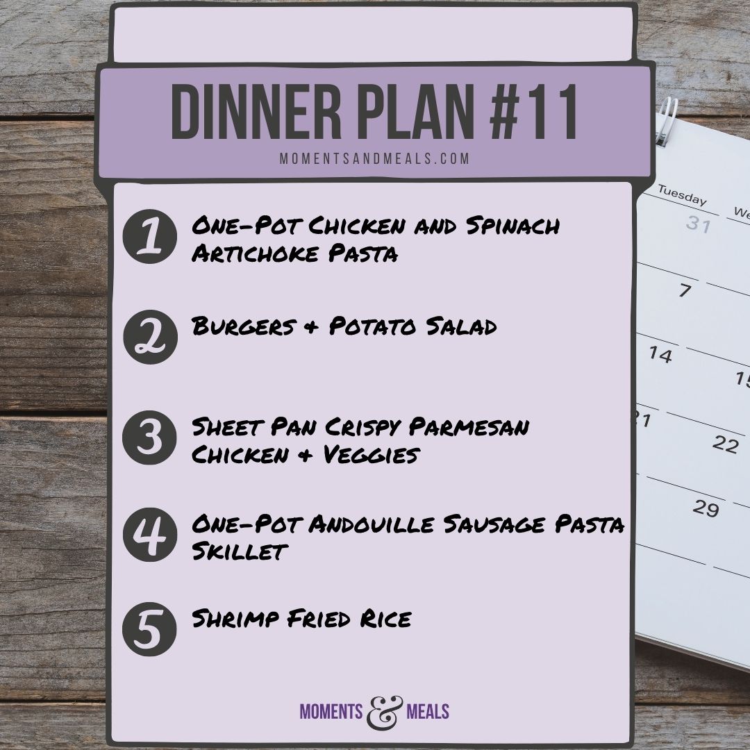 Weekly Dinner Plan #11