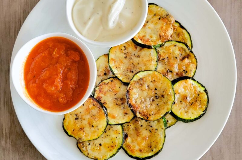 Air Fryer Zucchini Parmesan Rounds￼