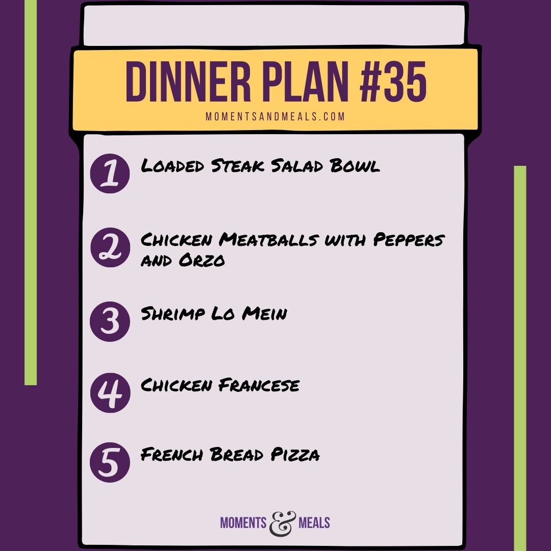 Weekly Dinner Plan #35