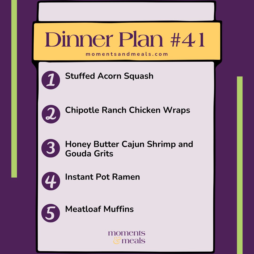 Weekly Dinner Plan #41