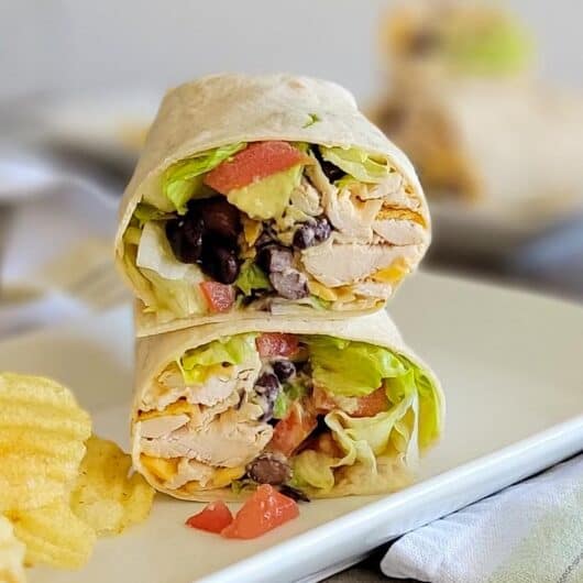 Chipotle Ranch Chicken Wraps