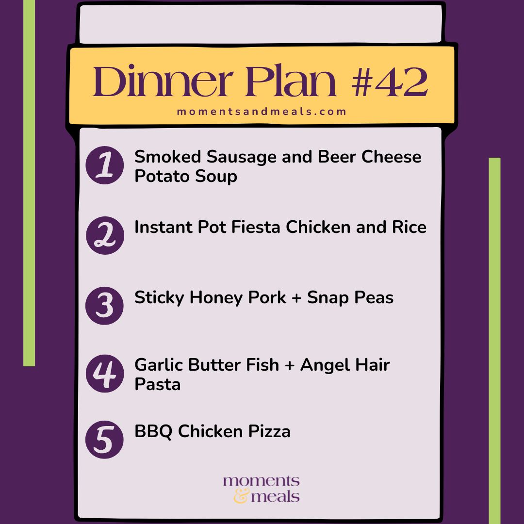 Weekly Dinner Plan #42