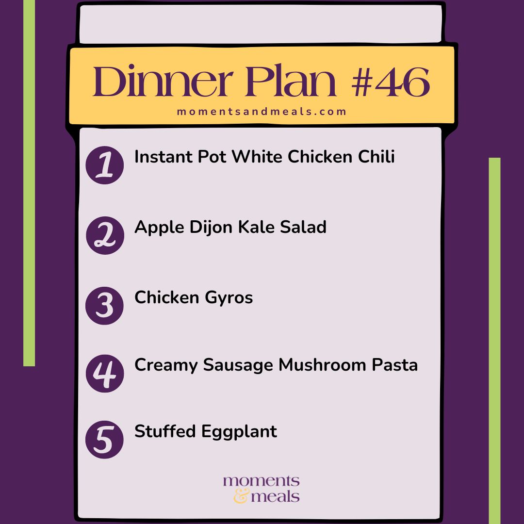 Weekly Dinner Plan 46