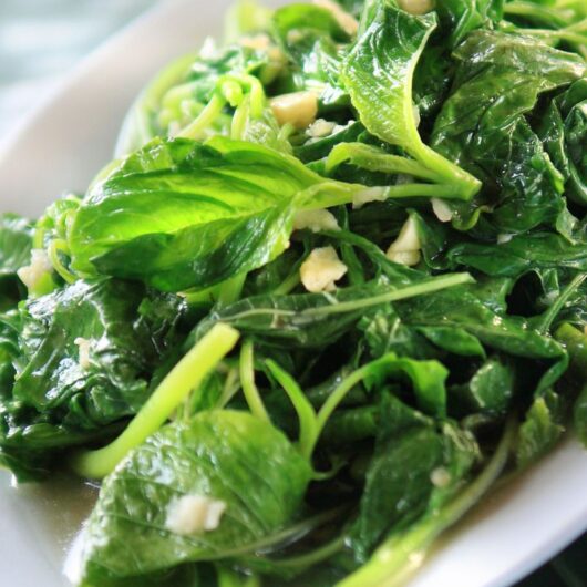 Sauteed Baby Spinach with Garlic